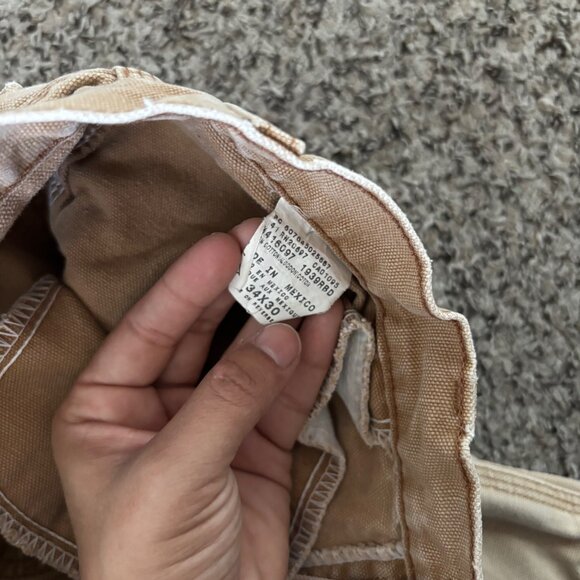 Dickies Mens Tan Double Knee Work Pants Size 34x30 - Picture 4 of 6